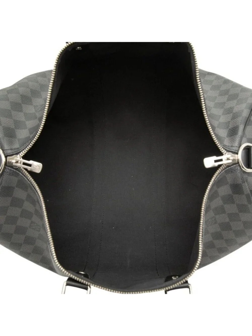 Louis Vuitton Damier Graphite Keepall Bandouliere 45 Boston Bag 2-Way Black